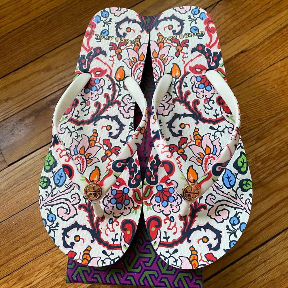 New Tory Burch flip flops